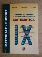 A. V. Mihai, L. Preoteasa, I. V. Maftei - Treapta cu treapta la examenul de bacalaureat. Matematica. Clasa a IX-a (1999)