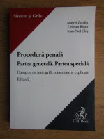 Andrei Zarafiu, Cristian Balan, Ioan Paul Chis - Procedura penala. Partea generala. Partea speciala. Culegere de teste grila comentate si explicate (2018)