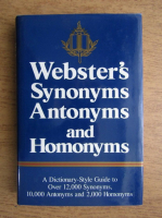 Webster's synonyms, antonyms and homonyms