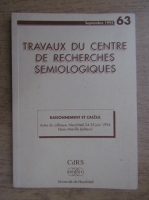 Travaux du Centre de Recherches Semiologiques, nr. 63, septembrie 1995