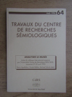 Travaux du Centre de Recherches Semiologiques, nr. 64, august 1996