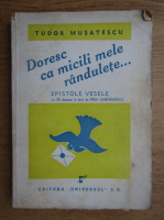 Tudor Musatescu - Doresc ca micile mele randulete... (1945)