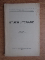 D. Popovici - Studii literare (volumul 2, 1943)