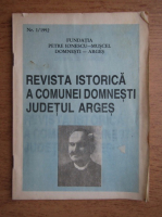 Revista istorica a comunei Domnesti, judetul Arges, nr. 1, 1992