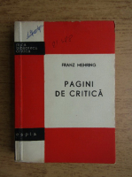 Franz Mehring - Pagini de critica