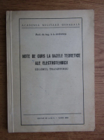 I. S. Antoniu - Note de curs la bazele teoretice ale electrotehnicii