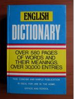 English Dictionary. Over 580 pages of words and their meanings. Over 30.000 entries