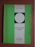 Gh. D. Simionescu - Trigonometrie sferica
