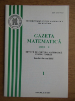 Gazeta matematica, anul CXII, nr. 1, 2007