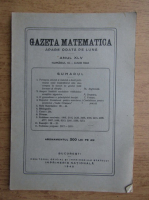 Gazeta matematica, anul XLV, nr. 10, iunie 1940 (1940)