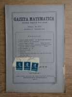 Gazeta matematica, anul XLVIII, nr. 5, ianuarie 1943 (1943)