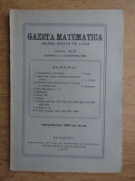 Gazeta matematica, anul XV, nr. 2, octombrie 1939 (1939)