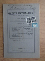 Gazeta matematica, anul XXXVI, nr. 5, ianuarie 1931 (1931)
