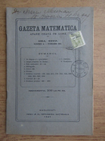 Gazeta matematica, anul XXXVI, nr. 6, februarie 1931 (1931)
