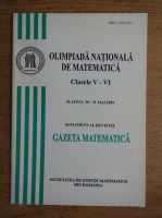 Gazeta matematica. Supliment. Olimpiada Nationala de matematica, clasele V-VI, Slatina 29-31 mai 2009