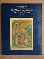 Old master, english and decorative prints