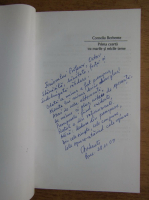 Corneliu Berbente - Prima cearta cu marile si micile teme (cu autograful autorului)
