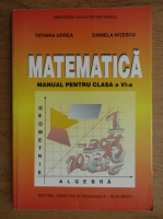Tatiana Udrea - Matematica. Manual pentru clasa a VI-a (2000)