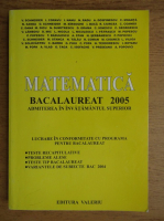 V. Schneider - Matematica bacalaureat 2005. Admiterea in invatamantul superior