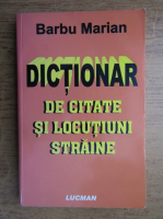 Anticariat: Barbu Marian - Dictionar de citate si locutiuni straine