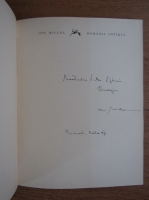 Ion Miclea - Romania antiqva (cu autograful si dedicatia lui Ion Miclea catre Victor Eftimiu)