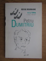 Revue Roumaine, nr. 4-5, 1994