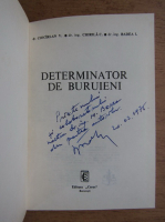 Vasile Ciocirlan - Determinator de buruieni (cu autograful autorului)