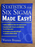 Warren Brussee - Statistics for six sigma made easy!