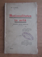 A. C. Cuza - Rationalitatea in arta (1908)