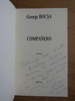 George Bocsa - Companero (cu autograful autorului)
