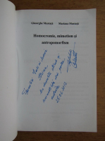 Gheorghe Mustata, Mariana Mustata - Homocromie, mimetism si antropomorfism (cu autograful autorului)