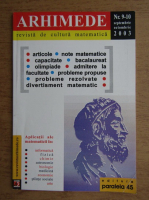 Revista Arhimede, nr. 9, 10, septembrie-octombrie 2003