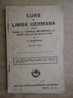 A. Sesefschi - Curs de limba germana pentru clasa a II-a liceala, secundara (1925)
