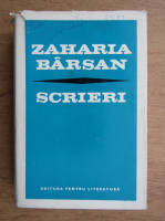 Zaharia Barsan - Scrieri
