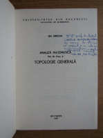 Gheorghe Siretchi - Topologie generala (cu autograful autorului)