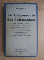 Giovanni Papini - Le crepuscule des philosophes (1922)