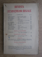 Revista Fundatiilor Regale, anul XI, nr. 3, 1 martie 1944