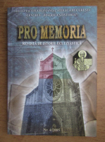 Revista Pro Memoria, nr. 4, 2005