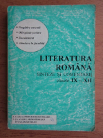 Ioan Dumitru, Aurelia Iordache - Literatura romana. Sinteze si comentarii. Clasele IX-XII (1990)