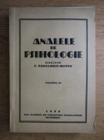 Analele de psihologie (volumul 3, 1936)