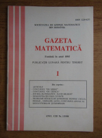 Gazeta Matematica, anul CIII, nr. 1, 1998