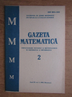 Gazeta Matematica, anul IX, nr. 2, 1988