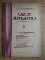 Anticariat: Gazeta Matematica, anul LXXXI, nr. 2, 1976