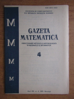 Gazeta Matematica, Seria B, anul VIII, nr. 4, 1987