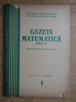Anticariat: Gazeta Matematica, Seria B, anul XXI, nr. 1, ianuarie 1970