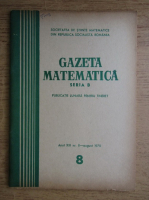 Gazeta Matematica, Seria B, anul XXI, nr. 8, august 1970