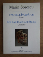 Anticariat: Marin Sorescu - Fachirul incepator (editie bilingva romana-germana)