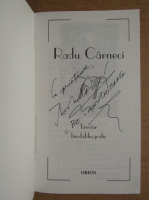 Radu Carneci, 77 (cu autograful lui Radu Carneci)