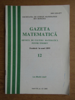 Revista Gazeta Matematica, anul CIX, nr. 12, 2004