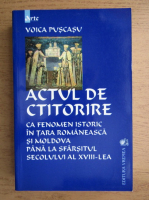 Voica Puscasu - Actul de ctitorire ca fenomen istoric in Tara Romaneasca si Moldova p[ana la sfarsitul secolului al XVIII-lea